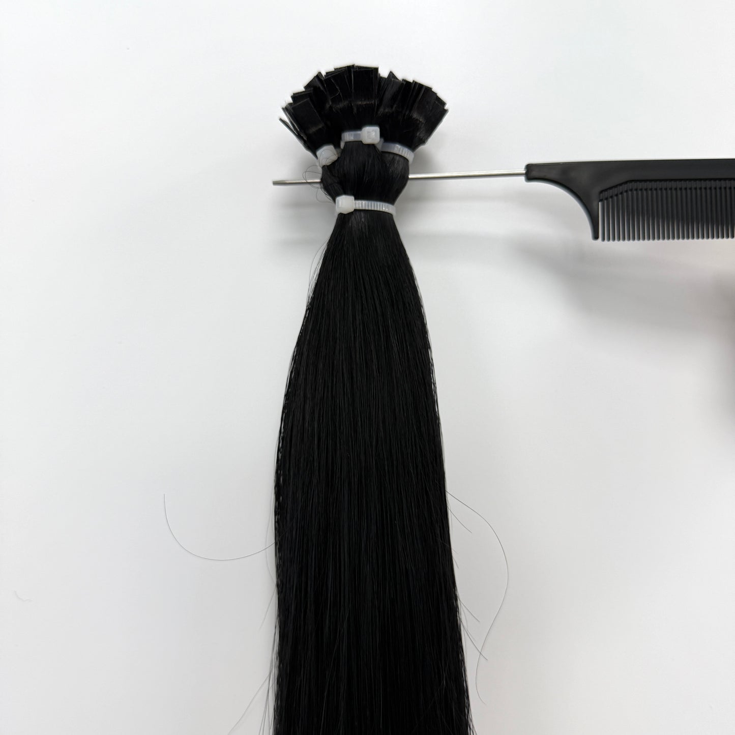 100% Human hair  Flat-tip hair