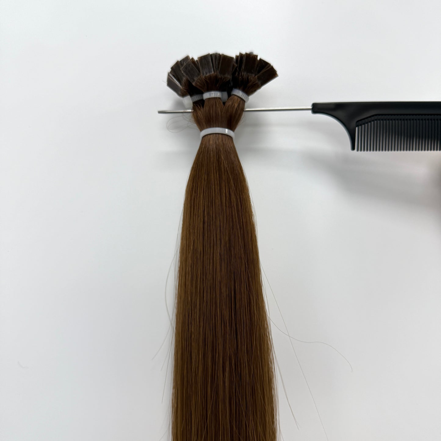100% Human hair  Flat-tip hair