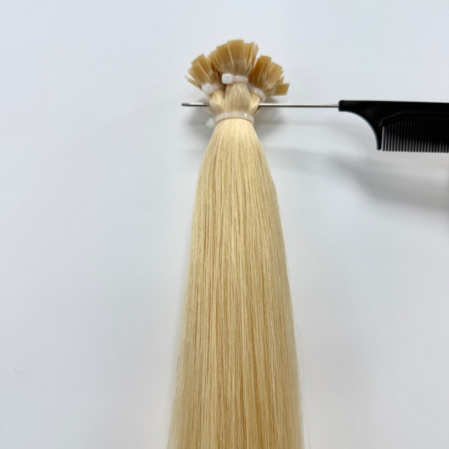 100% Human hair  Flat-tip hair