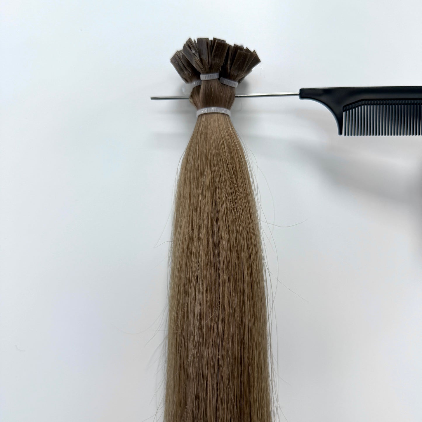 100% Human hair  Flat-tip hair